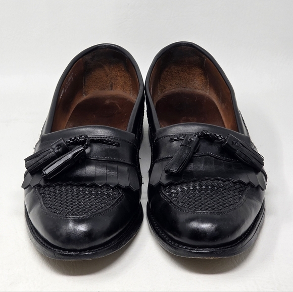 Allen Edmonds CODY Black Leather Woven Kiltie Tassel Loafer Dress Shoes Sz 10.5 main image 8